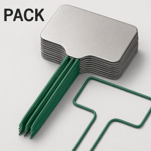 25 20 Pack Reusable Plant Markers for Garden with Metal Stakes and Tags
