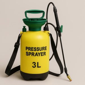 3 3L Pressure Garden Sprayer with Shoulder Strap for Large Area Gardening