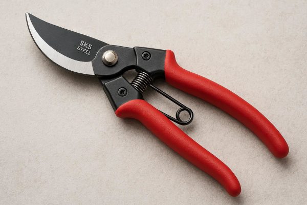 8 Inch Bypass Pruning Shears with SK5 Steel Blade for Garden and Orchard Use